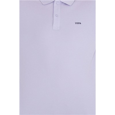 Erkek Lila Basic Polo Yaka Tişört