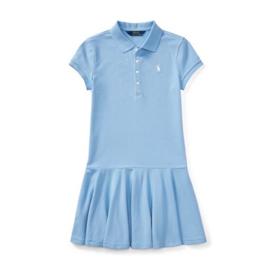 GIRLS 7-16 Mesh Short-Sleeve Polo Dress