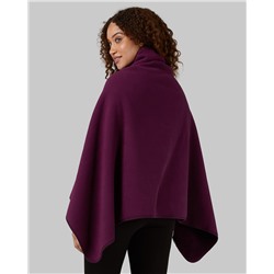 WOMEN'S FLEECE-LINED SHERPA WEARABLE BLANKET