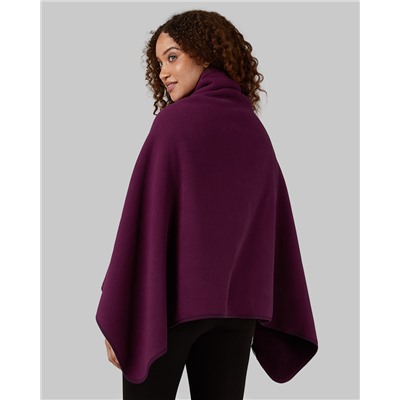WOMEN'S FLEECE-LINED SHERPA WEARABLE BLANKET