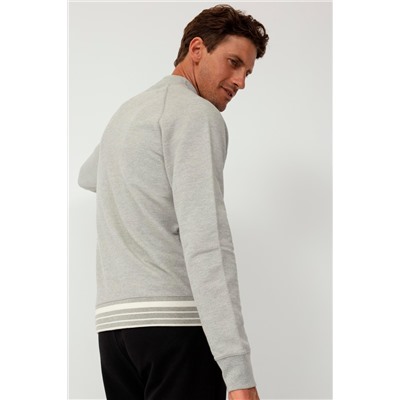 Sudadera Gris claro jaspeado