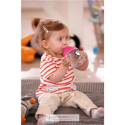 Avent Tasse Anti Fuite Rose 12m+ 260ml