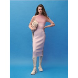 Strickkleid mit Gestreifter Struktur