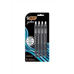 Bic Gelocity Üstten Basmalı Siyah 0.7mm Jel Tükenmez Kalem 4'lü TYC00802675174