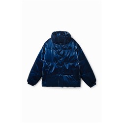Chaqueta corta padded brillante