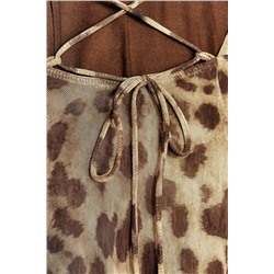 VESTIDO CORTO TUL ESTAMPADO