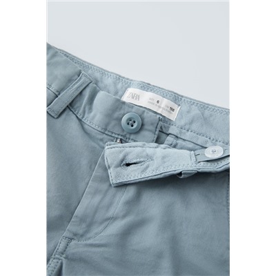 PLAIN CHINO BERMUDA SHORTS