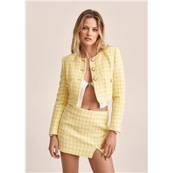 Falda tweed cuadros -  Mujer | MANGO OUTLET Melilla