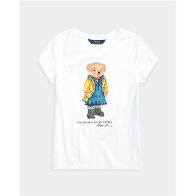 GIRLS 7-16 Raincoat Bear Cotton Tee