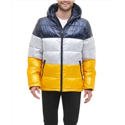 Tommy Hilfiger Men's Pearlized Performance Hooded Puffer Coat