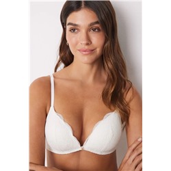 CHARMING Sujetador triangular relleno blanco