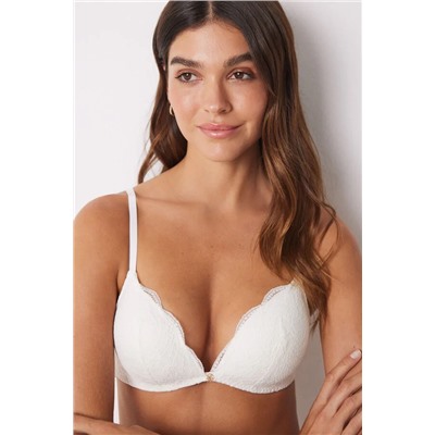 CHARMING Sujetador triangular relleno blanco