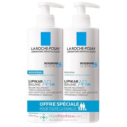 La Roche Posay Lipikar Baume AP+M - Baume Relipidant Triple-Réparation 2x400mlLot  × 2