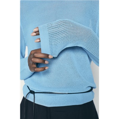 MESH KNIT SWEATER
