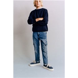 SUPER ELASTIC CARGO JEANS
