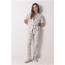 Pijama camisero 100% algodón Snoopy