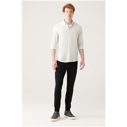 Siyah Eskitme Yıkamalı Esnek Ekstra Slim Fit Dar Kesim Jean Pantolon