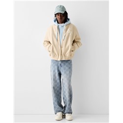 Jacquard super baggy jeans
