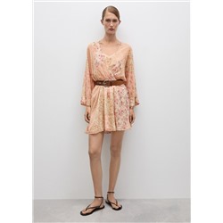 Vestido corto estampado floral