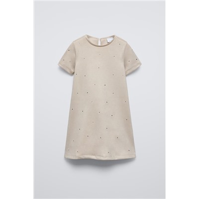 FAUX SUEDE DRESS