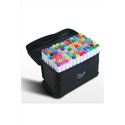 TOUCH SKETC 80 Li Set Çift Taraflı Marker Kalem Seti Çantalı DOUBLE