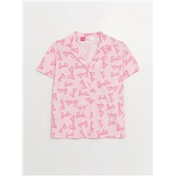 LC Waikiki Gömlek Yaka Barbie Baskılı Kısa Kollu Kadın Pijama Takımı, LCW DREAM                                            
                                            Gömlek Yaka Barbie Baskılı Kısa Kollu Kadın Pijama Takımı