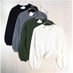 Женский вязаный крючком шерстяной свитер  MaxMar*a ОРИГИНАЛ!