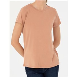 Kahverengi Regular Fit Basic Tişört