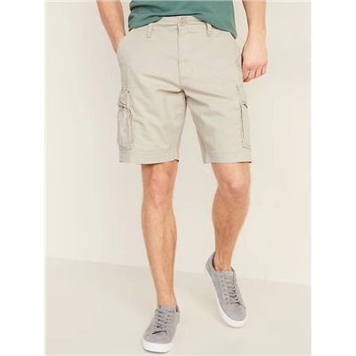 Lived-In Straight Cargo Shorts for Men -- 10-inch inseam