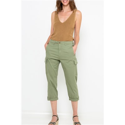 Pantalón pirata Verde