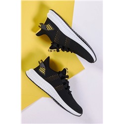 Tonny Black Unisex Siyah Sarı Spor Ayakkabı Tbıdl TBIDL-0
