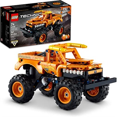 LEGO Technic Monster Jam El Toro Loco 42135 Model Building Kit; A 2-in-1 Pull-Back Toy for Kids Who Love Monster Trucks; Makes A Great Birthday Gift for Monster Truck Fans; for Ages 7+ (247 Pieces)
