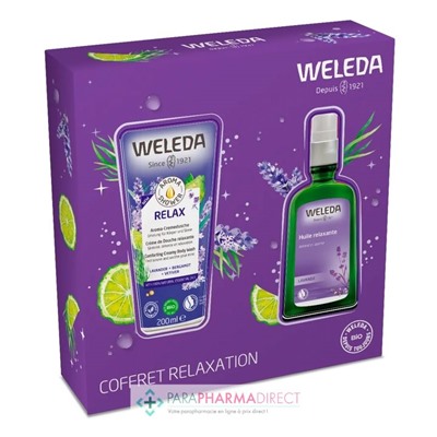 Weleda Coffret Relaxation - Crème de Douche Relaxante Relax BIO 200ml + Huile Relaxante BIO 100ml