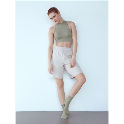 Shorts aus Sweatjersey