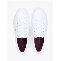 Metallic Accent Court Sneaker