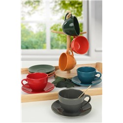 Keramika Mix Parlak Çay Takımı 12 Parça 6 Kişilik TC048112F16XA000000MATT300