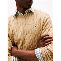 Cable Knit Crewneck Sweater