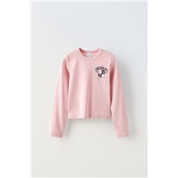 EMBROIDERED RIBBED T-SHIRT