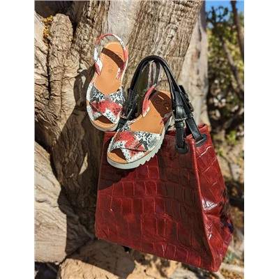 AVARCA MENORQUINA · 4393 · rojo+PELLE-1200 СОСО (770) БОРДОВЫЙ АКЦИЯ