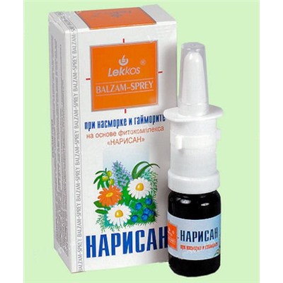 Бальзам от насморка и гайморита Нарисан - спрей