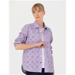 Eflatun Comfort Fit Uzun Kollu Gömlek