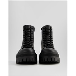 Men's track sole lace-up ankle boots
