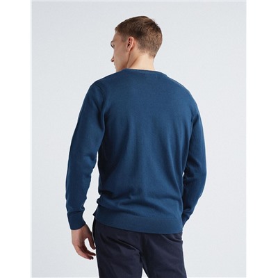 Knitted Jumper, Men, Dark Blue