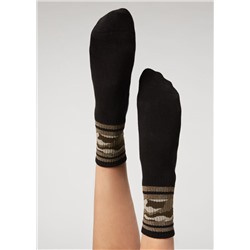 Kurze Sportsocken mit Camouflage-Muster
