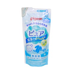 Гель для стирки PIGEON для детских вещей новорожденных без запаха концентрированный сменная упаковка 500 мл