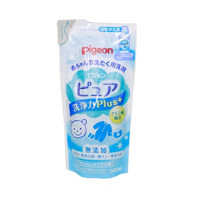 Гель для стирки PIGEON для детских вещей новорожденных без запаха концентрированный сменная упаковка 500 мл