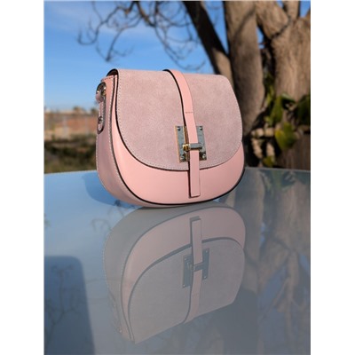 Итальянская сумка из натуральной кожи от AB.ZAPATOS PELLE · 2704 Rose