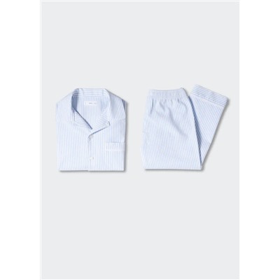 Pijama largo rayas -  Niño | MANGO OUTLET España