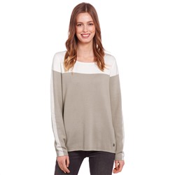 Damen Pullover mit Farbteiler