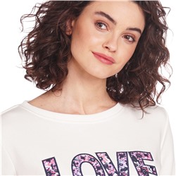 Damen Sweatshirt mit Applikation